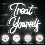 Treat Yourself – LED-neonskylt (5 V USB)