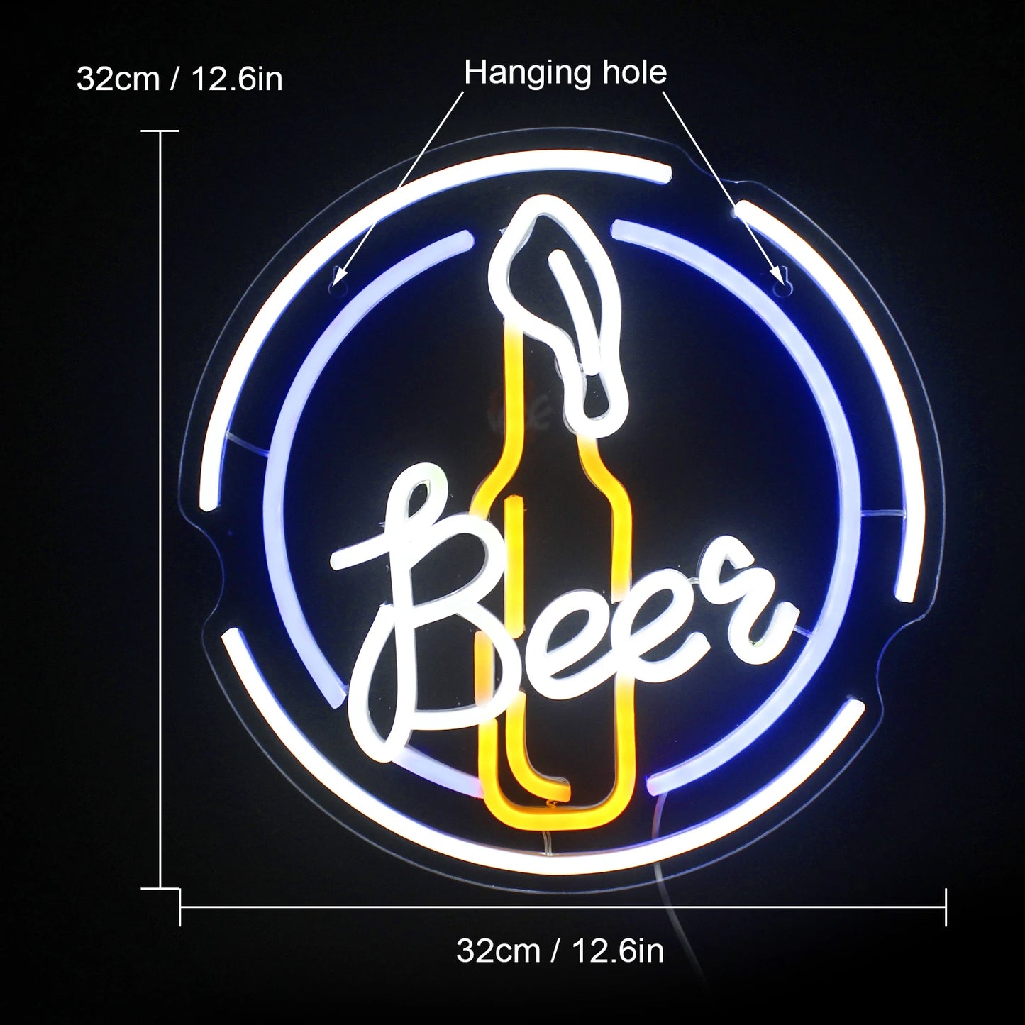 Bar Öl 5V USB LED Ljusskylt - Prisvärd
