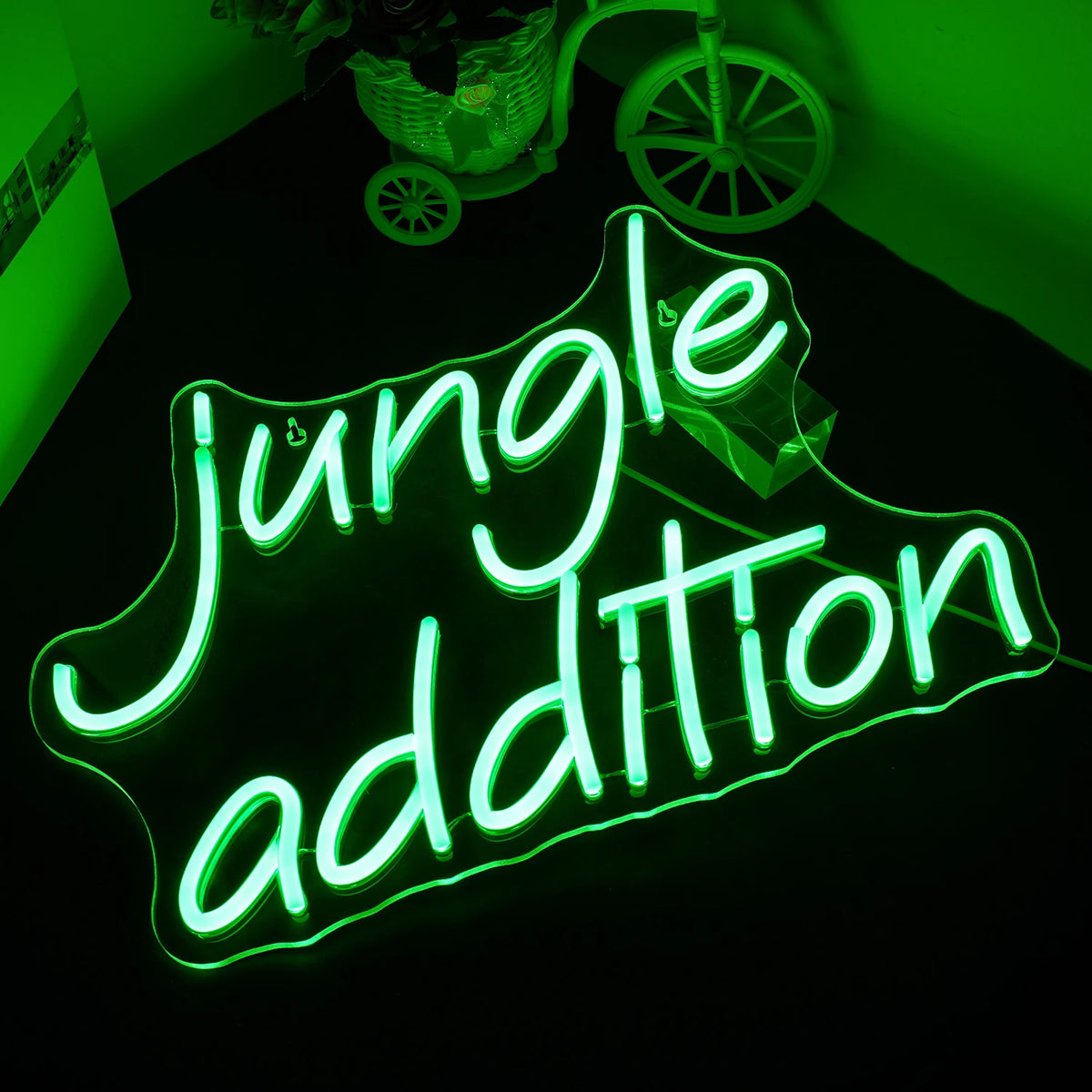 Jungle Addition – LED-neonskylt (5 V USB)