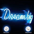 Dream Big – LED-neonskylt (5 V USB)