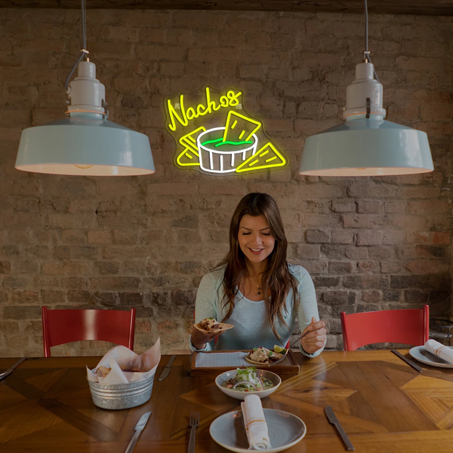 Nachos 5V USB LED Ljusskylt - Budgetvänlig