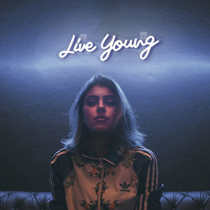 Live Young 5V USB LED Ljusskylt - Budgetvänlig