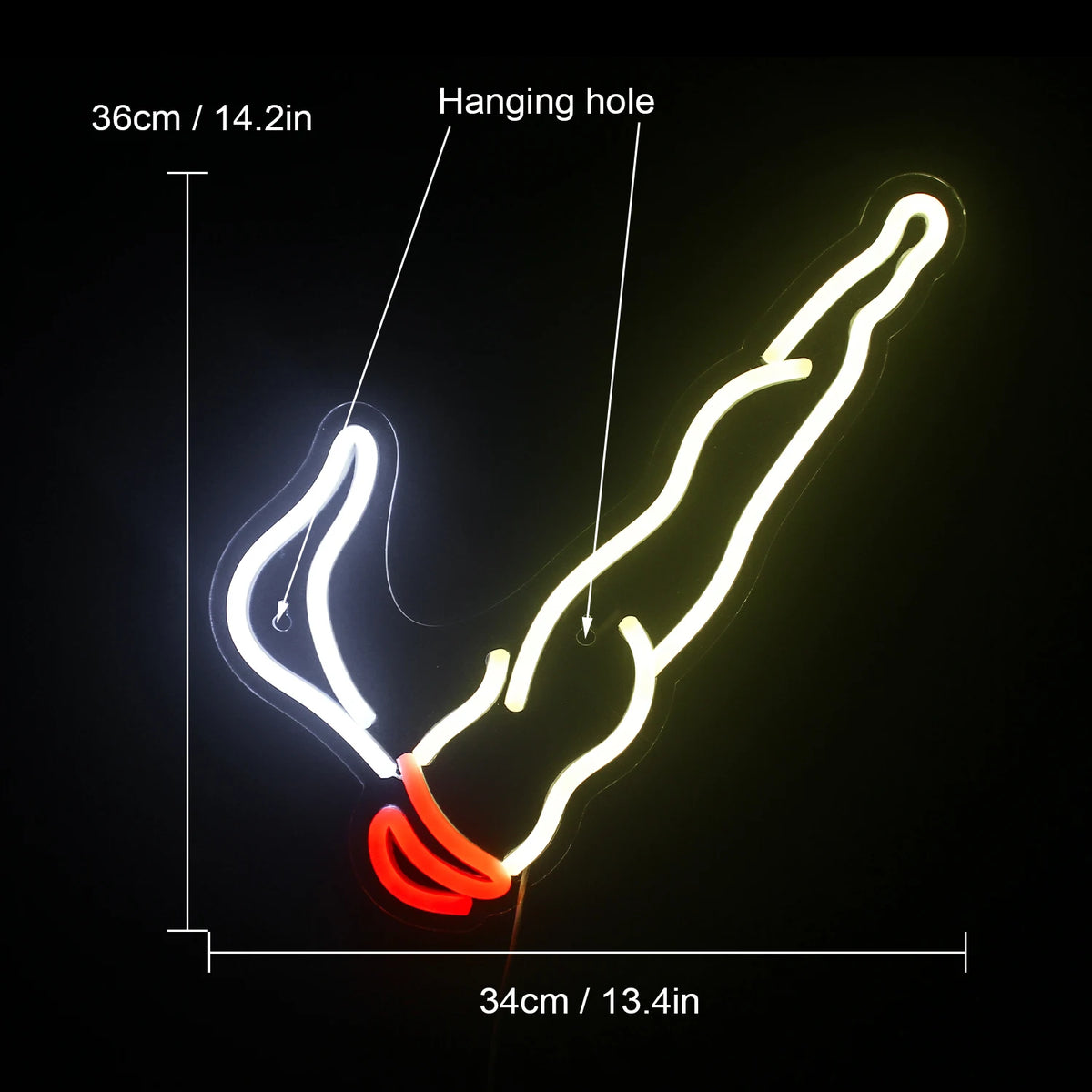 Rökmotiv – LED-neonskylt (5 V USB)
