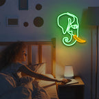 Elefant – LED-neonskylt (5 V USB)