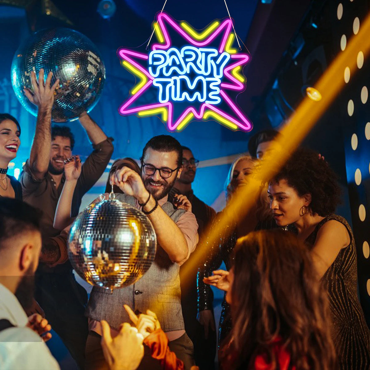 Party Time – LED-neonskylt (5 V USB)