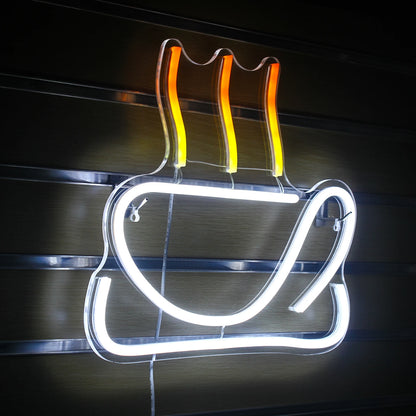 Färgglad Coffee 5V USB LED Ljusskylt - Budgetvänlig