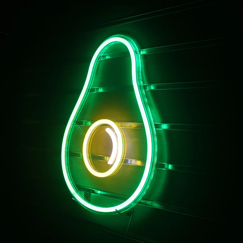Avokado 5V USB LED Neonskylt - Prisvänlig