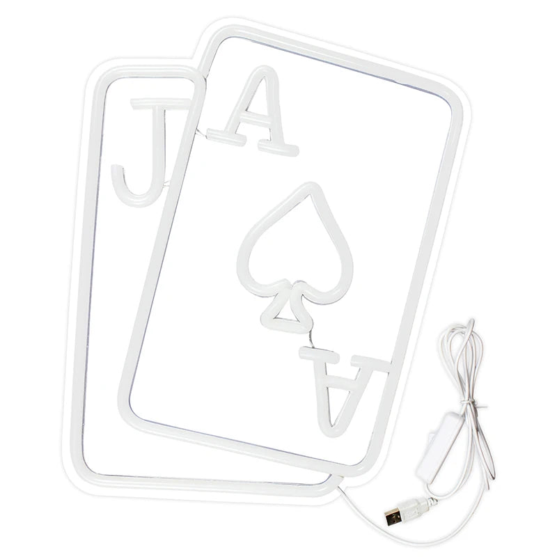 Poker 5V USB LED Ljusskylt - Budgetvänlig