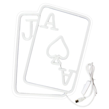 Poker 5V USB LED Ljusskylt - Budgetvänlig