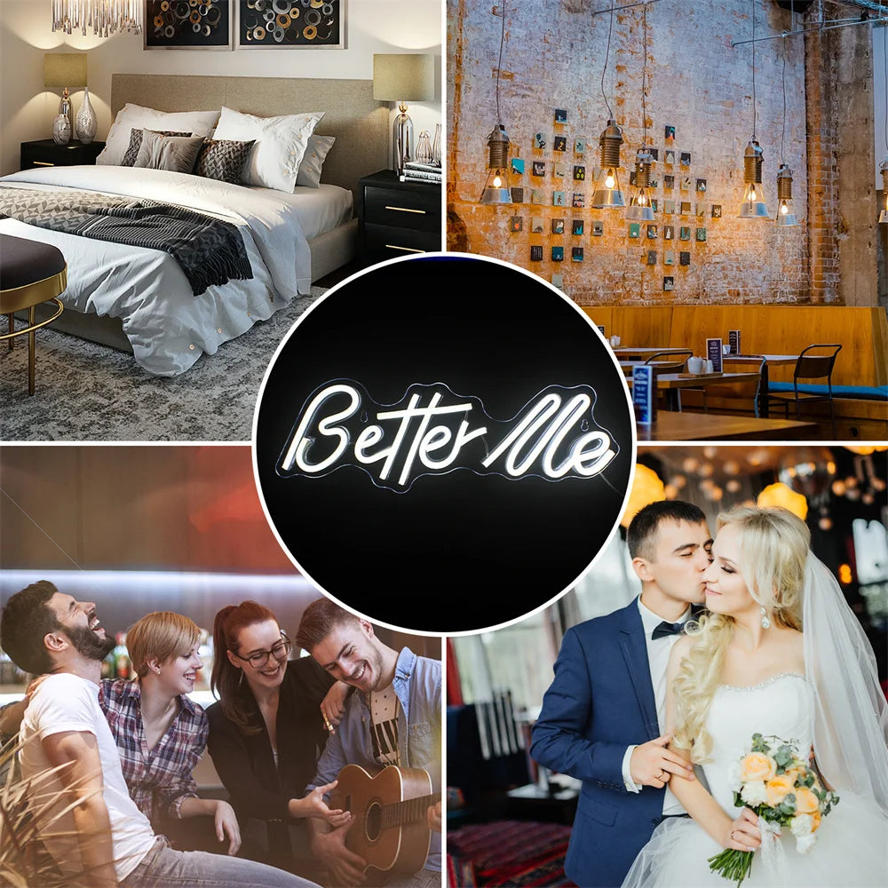 Better Me – LED-neonskylt (5 V USB)