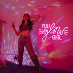 You Glow Girl 5V USB LED Neon Sign - Budget Friendly