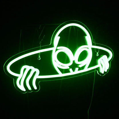 Alien 5V USB LED Ljusskylt - Budgetvänlig