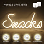 Snacks – LED-ljusskylt (5 V USB)