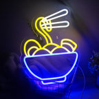 Ramennudlar – LED-neonskylt (5 V USB)