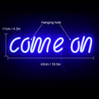 Come On – LED-neonskylt (5 V USB)