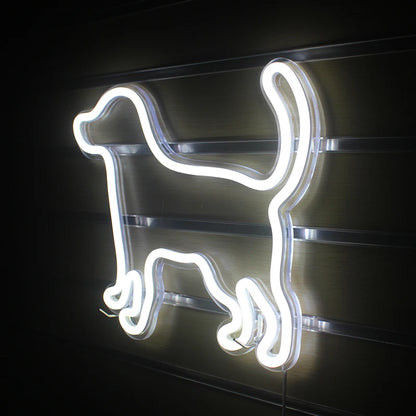 Liten Hund 5V USB LED Ljusskylt - Budgetvänlig