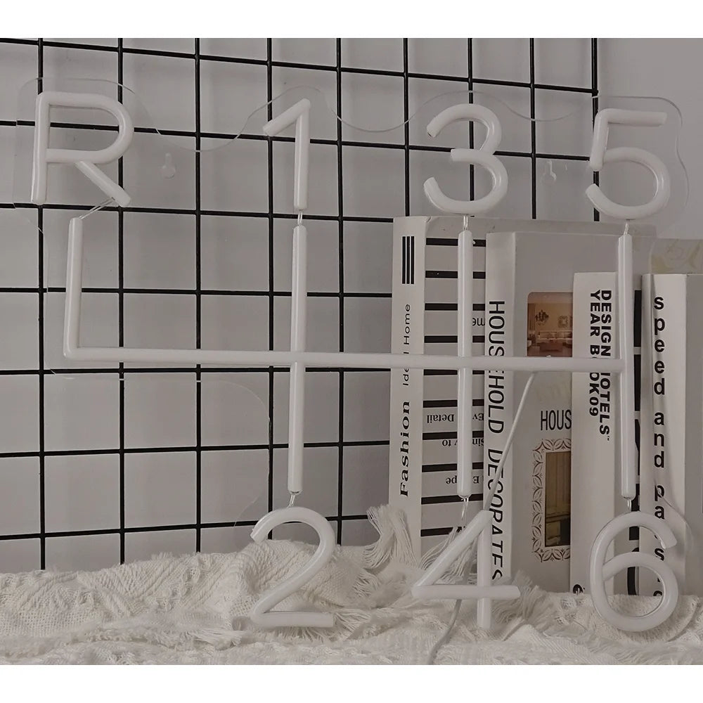 Bilens växelschema – LED-neonskylt (5 V USB)