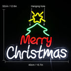 Merry Christmas – LED-neonskylt (5 V USB)