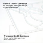 Kontur av kvinnokropp – LED-neonskylt (5 V USB)