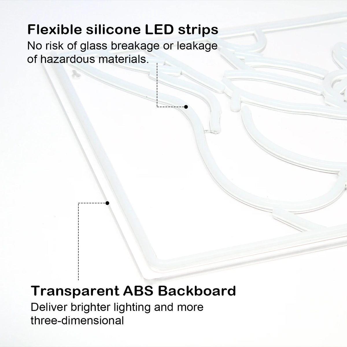 Kontur av kvinnokropp – LED-neonskylt (5 V USB)