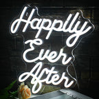 Happily Ever After 5V USB LED Neon Sign - Budget Friendly