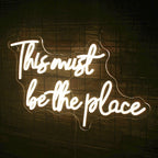 This must be the place 5V USB LED Neon Sign - Budget Friendly