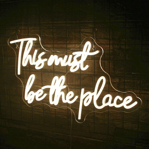 This must be the place – LED-neonskylt (5 V USB)