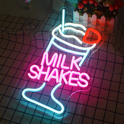 Milke Shakes 5V USB LED Ljusskylt - Prisvärd