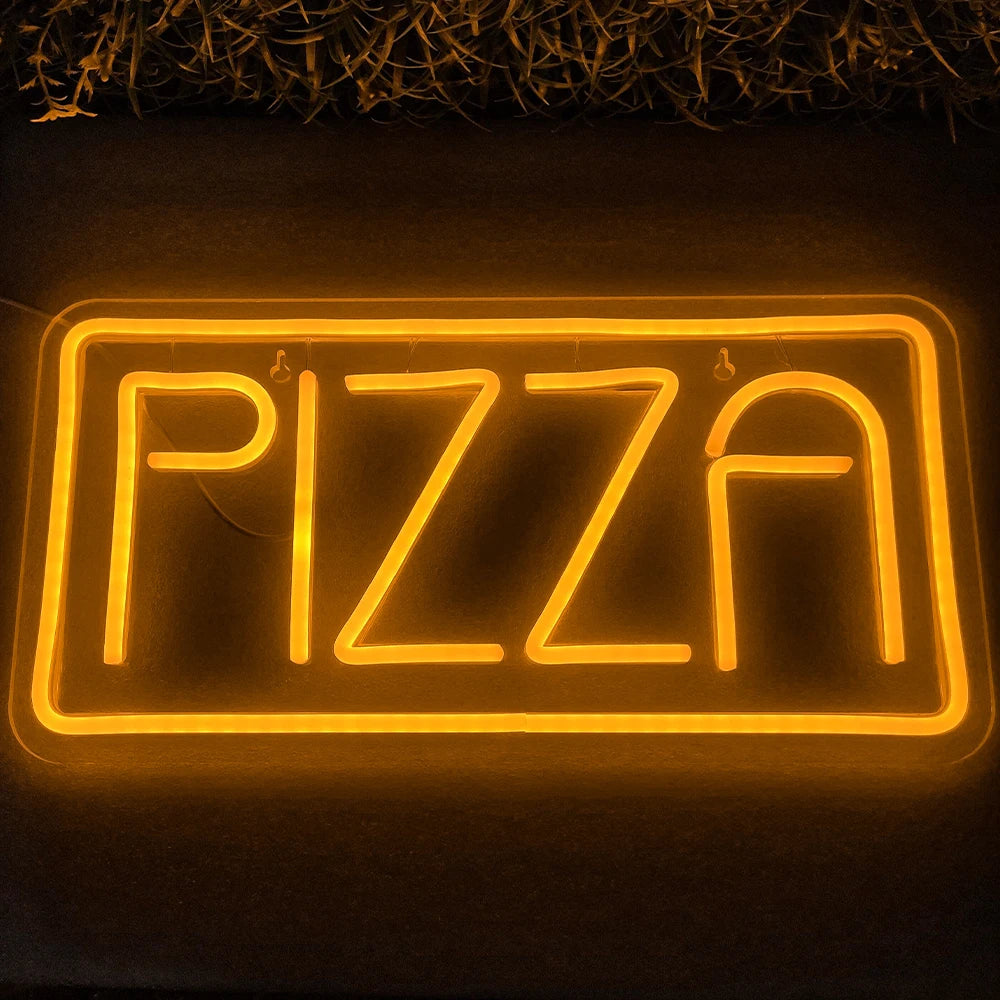 PIZZA – LED-ljusskylt (5 V USB)