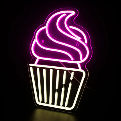 Cupcake 5V USB LED Neonskylt - Budgetvänlig