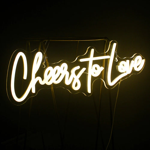 Cheers to Love – LED-neonskylt (5 V USB)