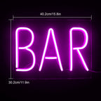 BAR – LED-ljusskylt (5 V USB)