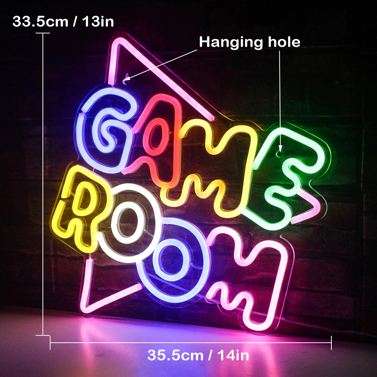 Game – LED-neonskylt (5 V USB)