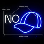 NO – Basebollkeps – LED-neonskylt (5 V USB)