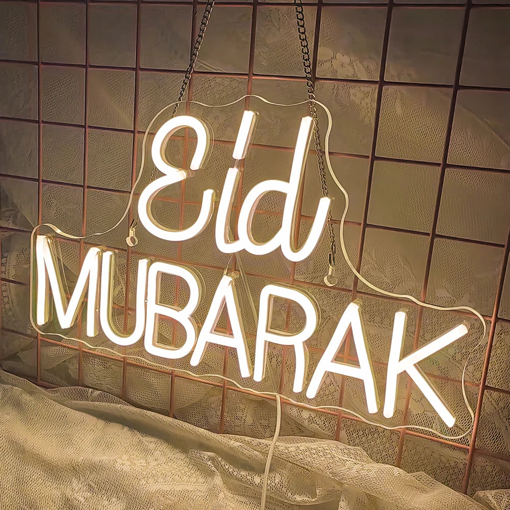 Eid Mubarak – LED-neonskylt (5 V USB)