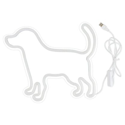 Liten Hund 5V USB LED Ljusskylt - Budgetvänlig