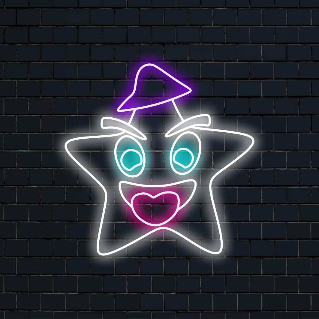 "Starry Night Star Neon Sign" lyser upp ditt utrymme med den himmelska charmen i sin bländande design, och kastar ett fascinerande sken för en förtrollande atmosfär.