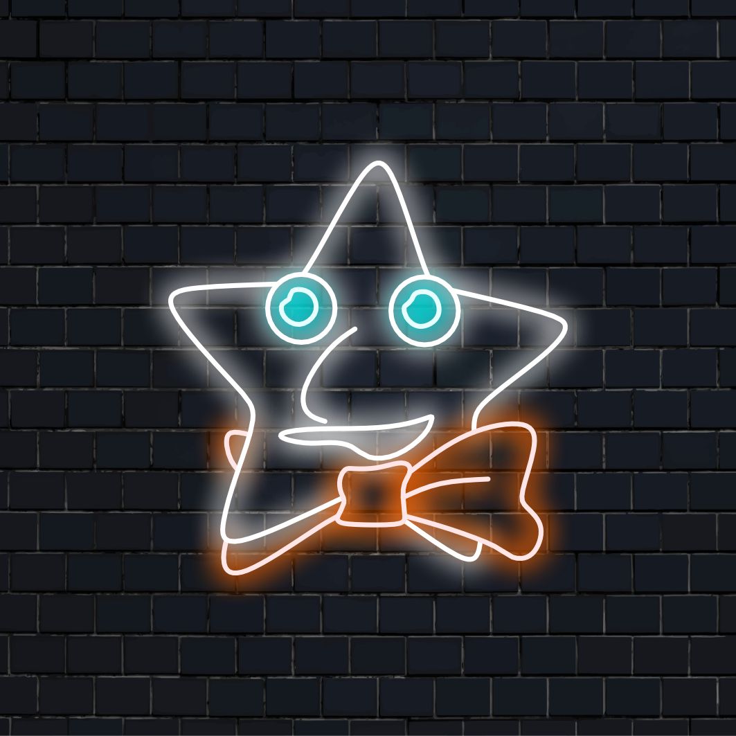 "Starry Night Star Neon Sign" introducerar himmelska underverk med sin strålande stjärndesign och fängslande glöd, vilket förvandlar ditt utrymme till en fascinerande kosmisk display.