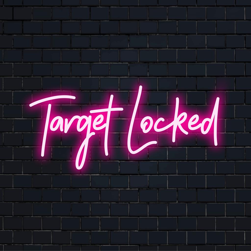 Skräddarsydd LED neonskylt med en modern mållåst design, perfekt för djärv heminredning eller unik väggkonst.