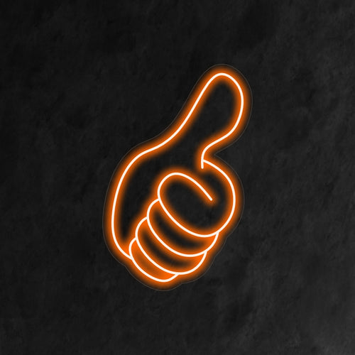 "Thumb up Like Hand Symbol Neon Sign" är ett modernt och socialt tillskott till din inredning. Ett neonljus som representerar den universellt erkända gesten av godkännande.