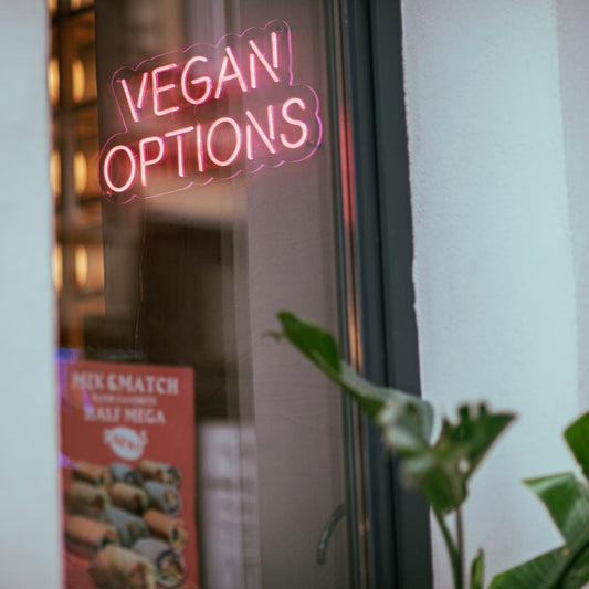 Vegan Options Neon Sign - The Art Neon