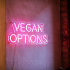 Vegan Options Neon Sign - The Art Neon