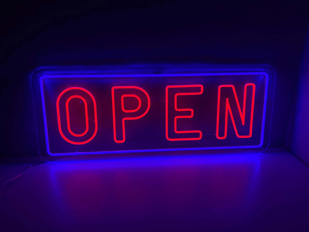 Öppna neonskyltar - The Art Neon