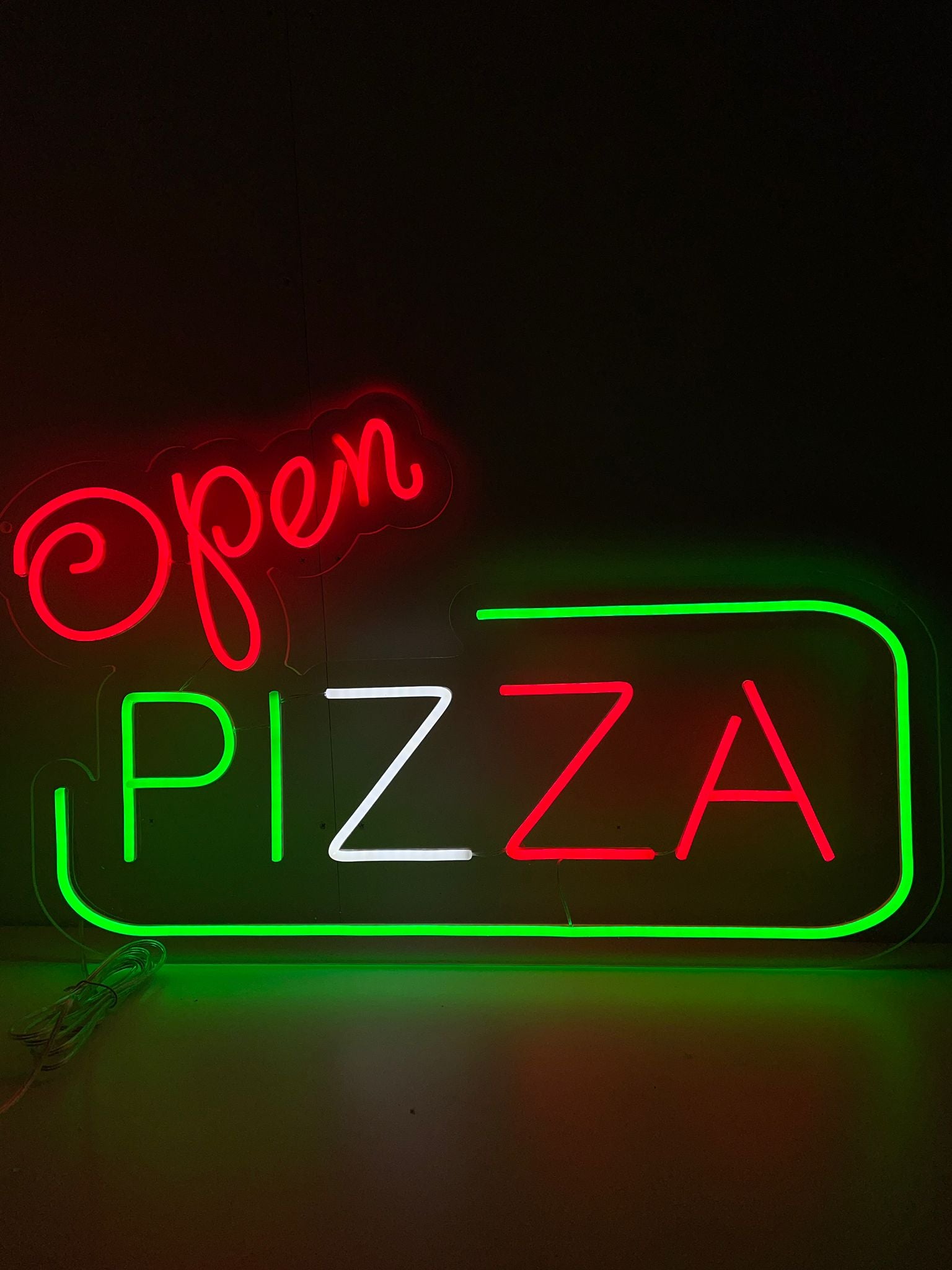 Öppna Pizza Neonskylt - The Art Neon