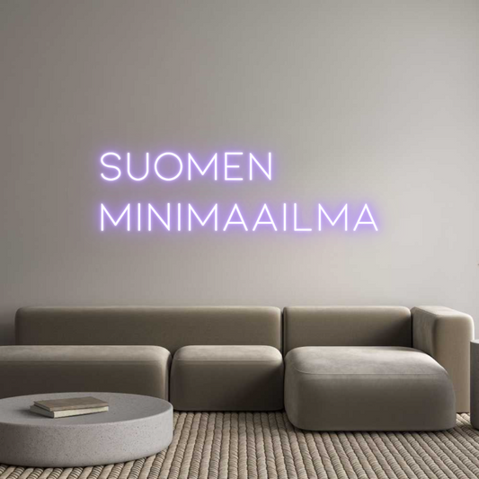 Anpassad LED neon: Finland Mini