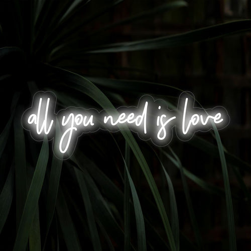 Allt du behöver är kärlek LED Neonskylt - The Art Neon
