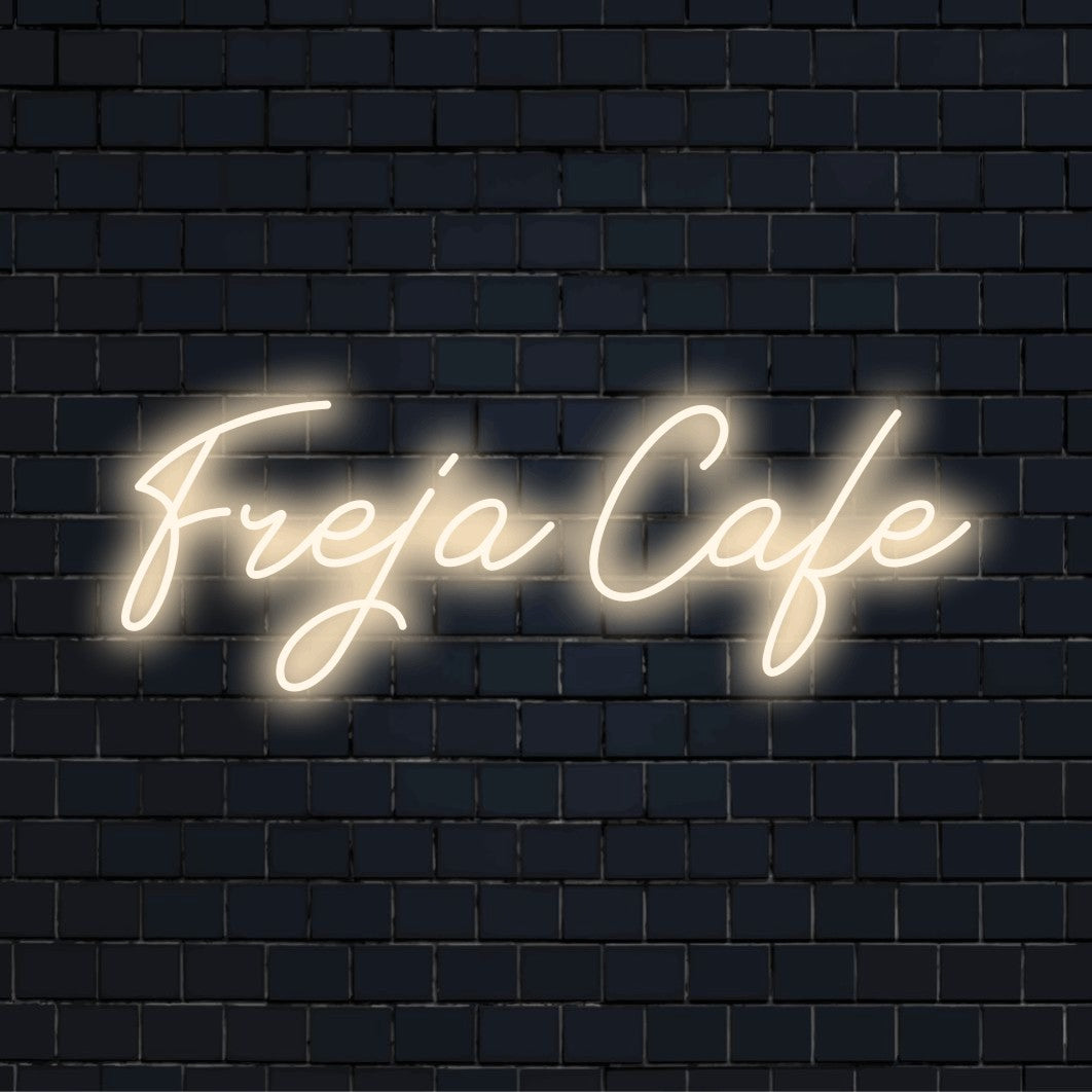 Freja Signs Freja Café Neonskylt med eget namn | Anpassad stil – The Art Neon