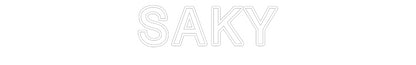 Anpassad Neonskylt: SAKY