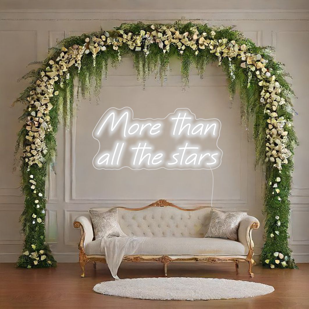 More Than All The Stars LED Neonskylt - The Art Neon