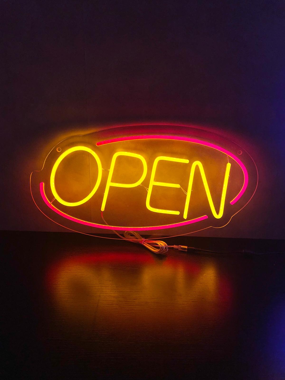 Öppna neonskyltar - The Art Neon